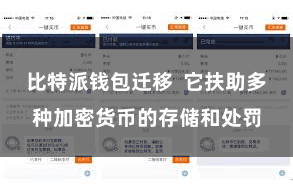 比特派钱包迁移 它扶助多种加密货币的存储和处罚