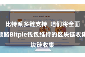 比特派多链支持 咱们将全面领路Bitpie钱包维持的区块链收集