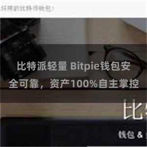 比特派轻量 Bitpie钱包安全可靠，资产100%自主掌控