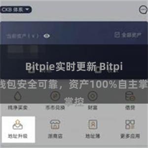 Bitpie实时更新 Bitpie钱包安全可靠，资产100%自主掌控