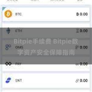 Bitpie手续费 Bitpie数字资产安全保障指南