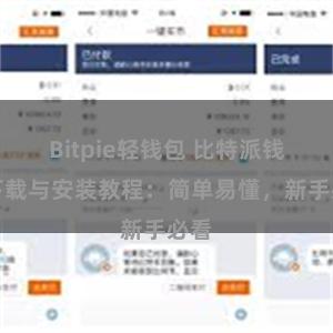 Bitpie轻钱包 比特派钱包下载与安装教程：简单易懂，新手必看