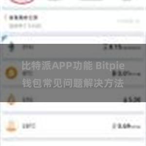 比特派APP功能 Bitpie钱包常见问题解决方法