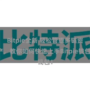 Bitpie全新 轻松管理多链资产，教你如何快速上手Bitpie钱包！