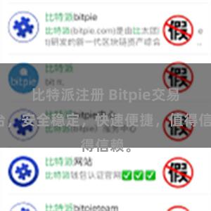 比特派注册 Bitpie交易平台，安全稳定，快速便捷，值得信赖。