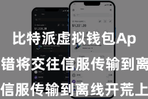 比特派虚拟钱包App  您不错将交往信服传输到离线开荒上
